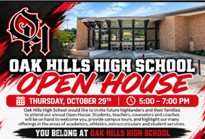 OHHS Open House graphic
